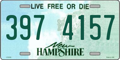 NH license plate 3974157
