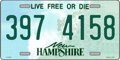NH license plate 3974158