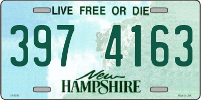 NH license plate 3974163