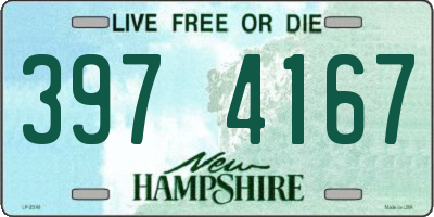 NH license plate 3974167