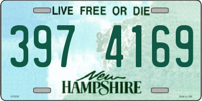 NH license plate 3974169