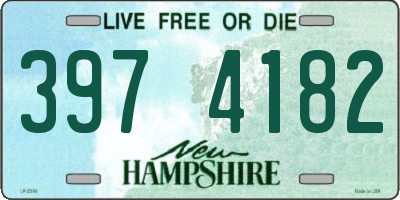 NH license plate 3974182