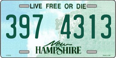 NH license plate 3974313