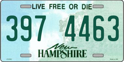 NH license plate 3974463
