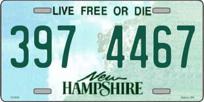 NH license plate 3974467