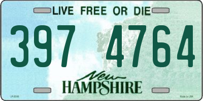 NH license plate 3974764