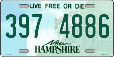 NH license plate 3974886