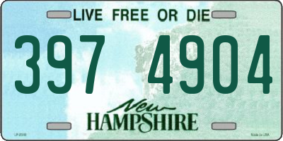 NH license plate 3974904