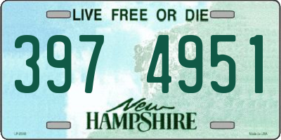 NH license plate 3974951
