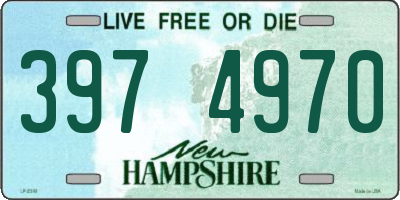 NH license plate 3974970