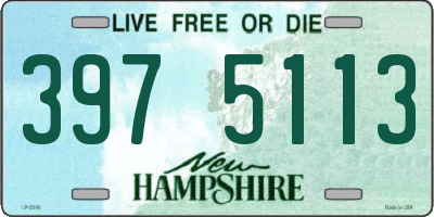 NH license plate 3975113