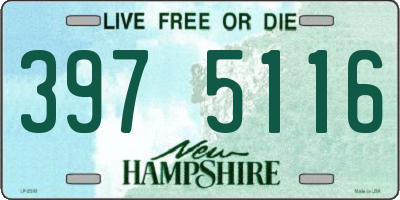 NH license plate 3975116