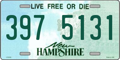 NH license plate 3975131