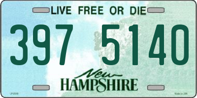 NH license plate 3975140