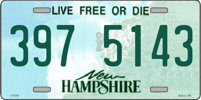 NH license plate 3975143