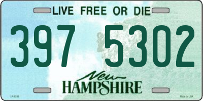 NH license plate 3975302