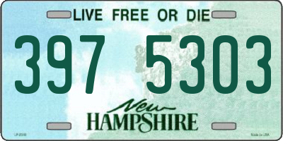 NH license plate 3975303