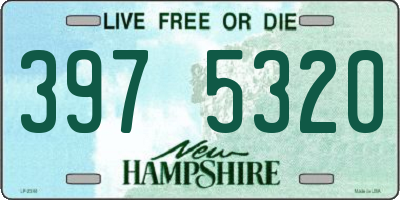 NH license plate 3975320