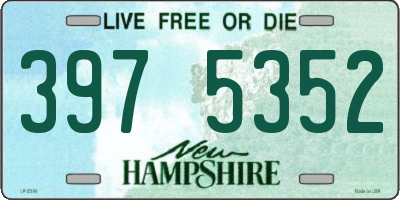 NH license plate 3975352