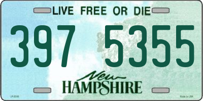 NH license plate 3975355