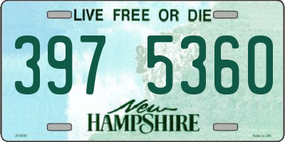 NH license plate 3975360