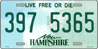 NH license plate 3975365