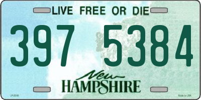 NH license plate 3975384