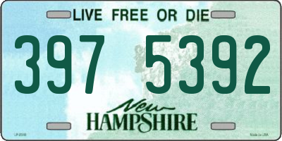 NH license plate 3975392
