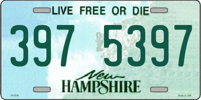 NH license plate 3975397