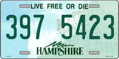 NH license plate 3975423