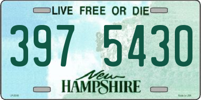 NH license plate 3975430