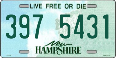 NH license plate 3975431
