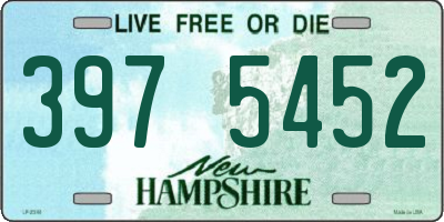 NH license plate 3975452