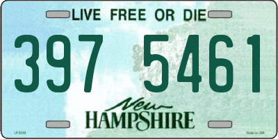 NH license plate 3975461