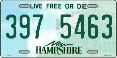 NH license plate 3975463