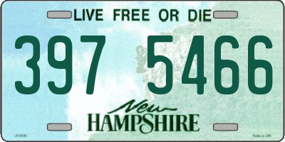 NH license plate 3975466