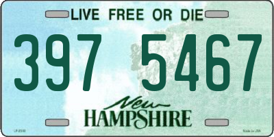 NH license plate 3975467
