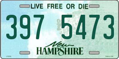 NH license plate 3975473