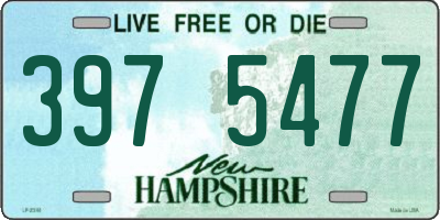 NH license plate 3975477