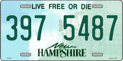 NH license plate 3975487