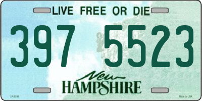 NH license plate 3975523