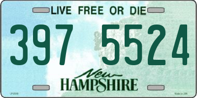 NH license plate 3975524