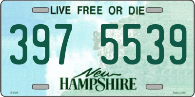 NH license plate 3975539