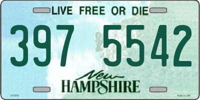 NH license plate 3975542