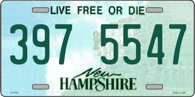 NH license plate 3975547