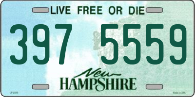 NH license plate 3975559