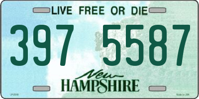 NH license plate 3975587