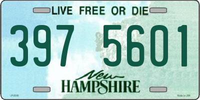 NH license plate 3975601