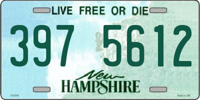 NH license plate 3975612