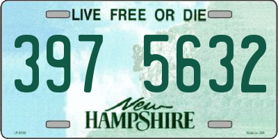 NH license plate 3975632